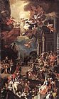 Francesco Solimena Canvas Paintings - The Massacre of the Giustiniani at Chios